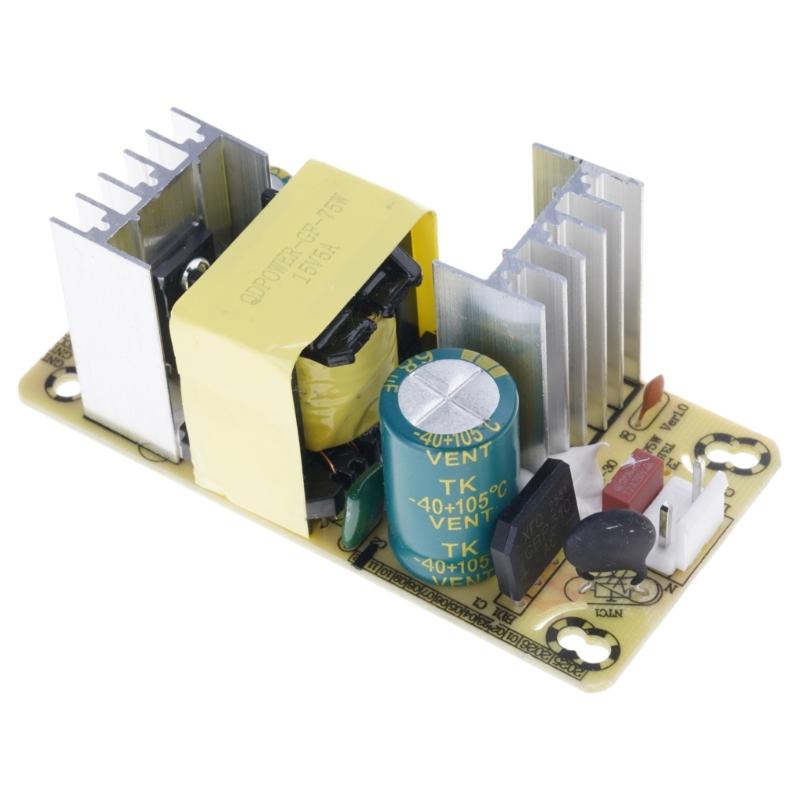 75W DC15V 5A Power Supply Module with Builts in Overload Short Circuits Protections for Wide AC 110V to 240V Input Stable Output