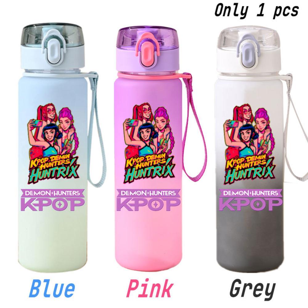 For KPOP Cup 750ML Bottle Portable Sports Kpop Plastic Anime Gradient Drinking Direct Drinking Water Cup Gourd Container