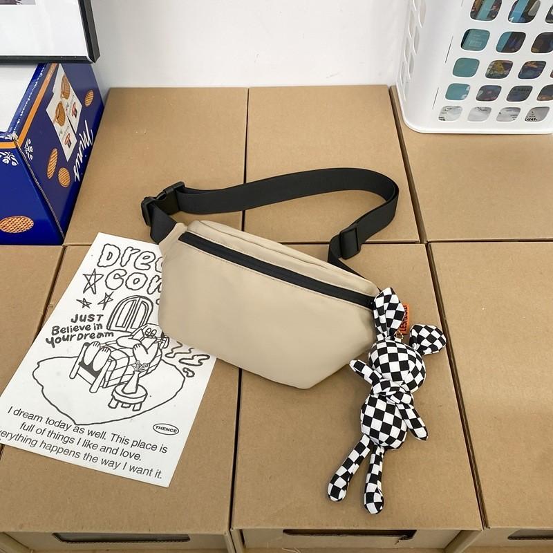 Модная уличная мода Стильная мужская нагрудная сумка Нейлоновая водонепроницаемая сумка через плечо хаки