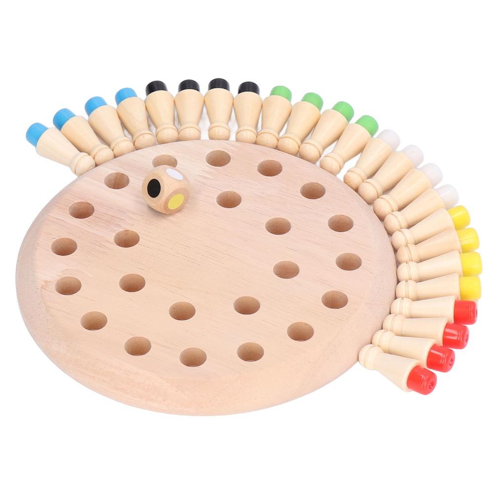Educational Blocks Wooden Board Game Memory Training Block Board Game Early Learning