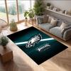 Philadelphia Eagles Tappeto in Velluto di Cristallo Morbido Anti?Tappetino Antiscivolo Comodo per Casa Soggiorno Camera da Letto Tappeto Decorativo
