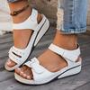 Women's Casual Sandals, Solid Color, Open Toe, Low Heel, Quick Release Buckle Closure, All Season, Man-made Material, PU Sole - Fashion Shoes