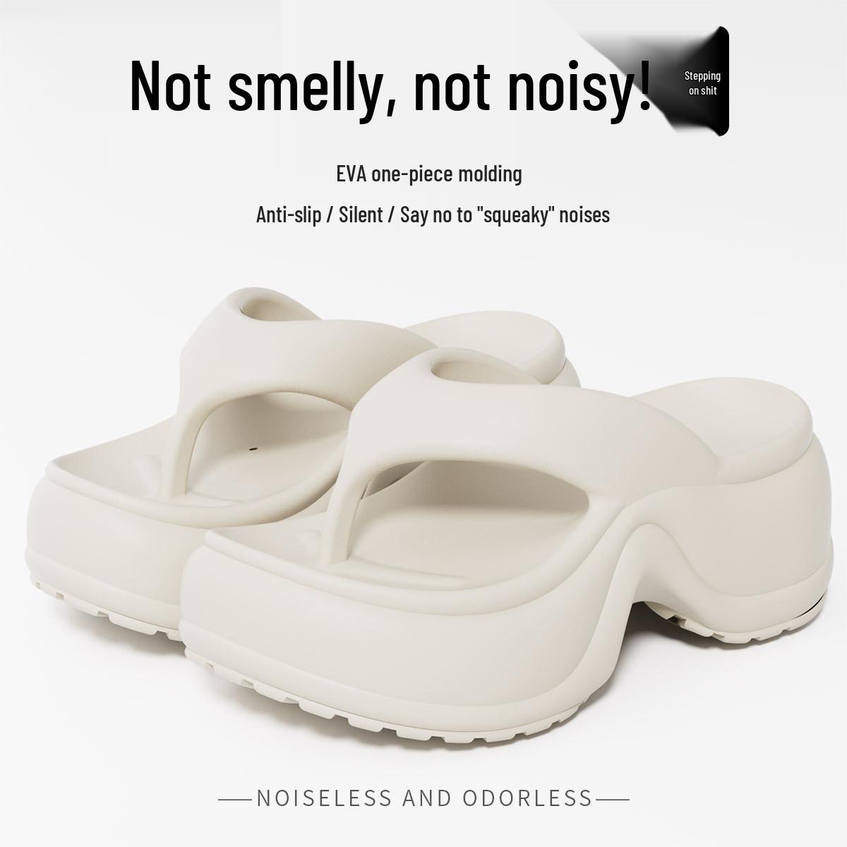 Trendy Women’s Summer EVA Flip-Flops: Non-Slip, Super Soft, Thick Sole Slippers 39~40