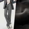Autumn Winter Thickened Wool Wide Leg Pants Women Drapey Outerwear Knitted Loose Straight Casual Small Size Floor Length Pants