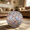 1pc Abstract Alphabet Art Colorful Number Outdoor Sports Football, Size 5, Comfortable And Durable Feel,Gift yy26060425