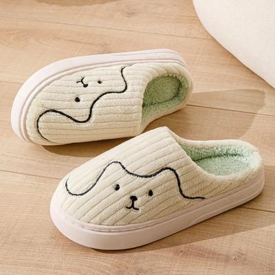 2025 New Cotton Mop Winter Home Indoor Thickened Warm Non-slip Breathable Cotton Slippers Autumn and Winter
