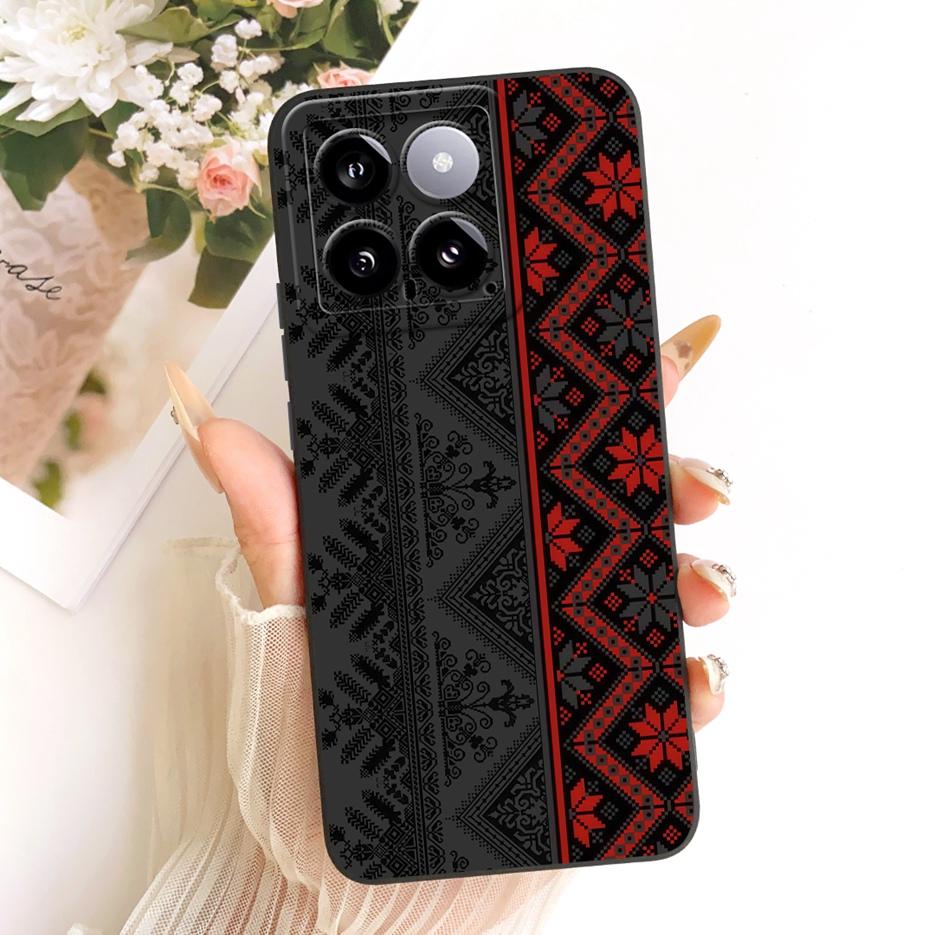 For Xiaomi Mi 14 Pro Case Cute Rabbit Cartoon Cover Shockproof Soft TPU Phone Case For Xiaomi 14 Pro Mi14 Pro 5G Back Cover Bags