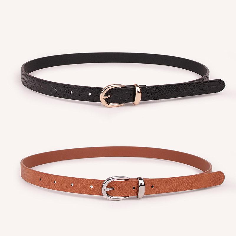 New Women's Belt Fashion Suit Combination Belt Snake Pattern Exquisite and Atmospheric Women's Belt