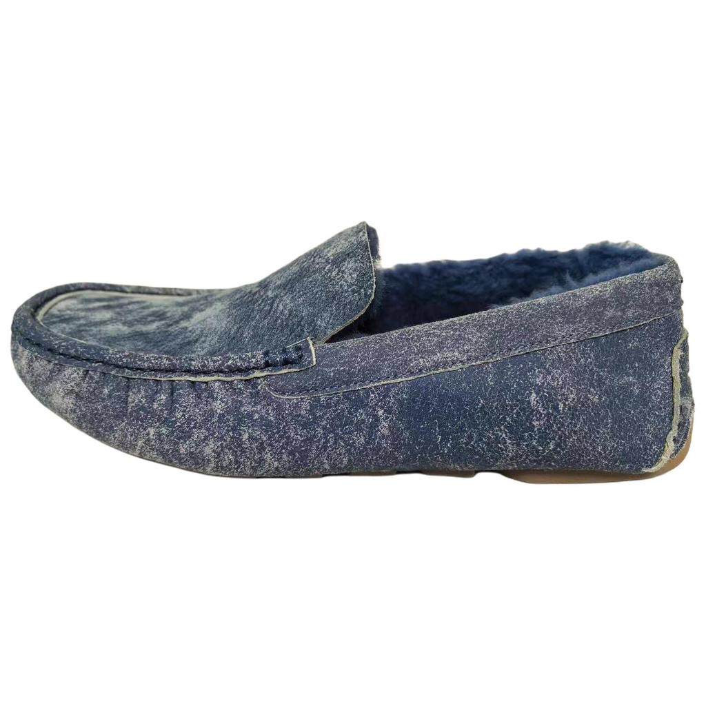 UGG Henrick Twinface Sheepskin Versatile Casual Loafers Men Loafers Blue 1092549-DEN