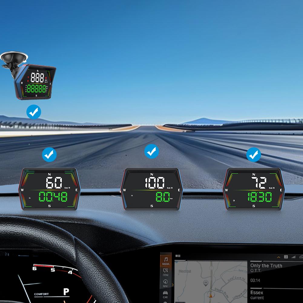 Universal Digital Speedometer GPS Speed Meter for All Car Truck Plug and Play Auto Part Head Up Display GPS HUD Digital Speedome