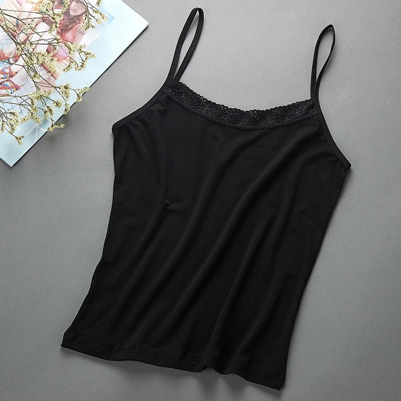 

Жіноча модальна приталена літня жилетка-камізол One Size чорний