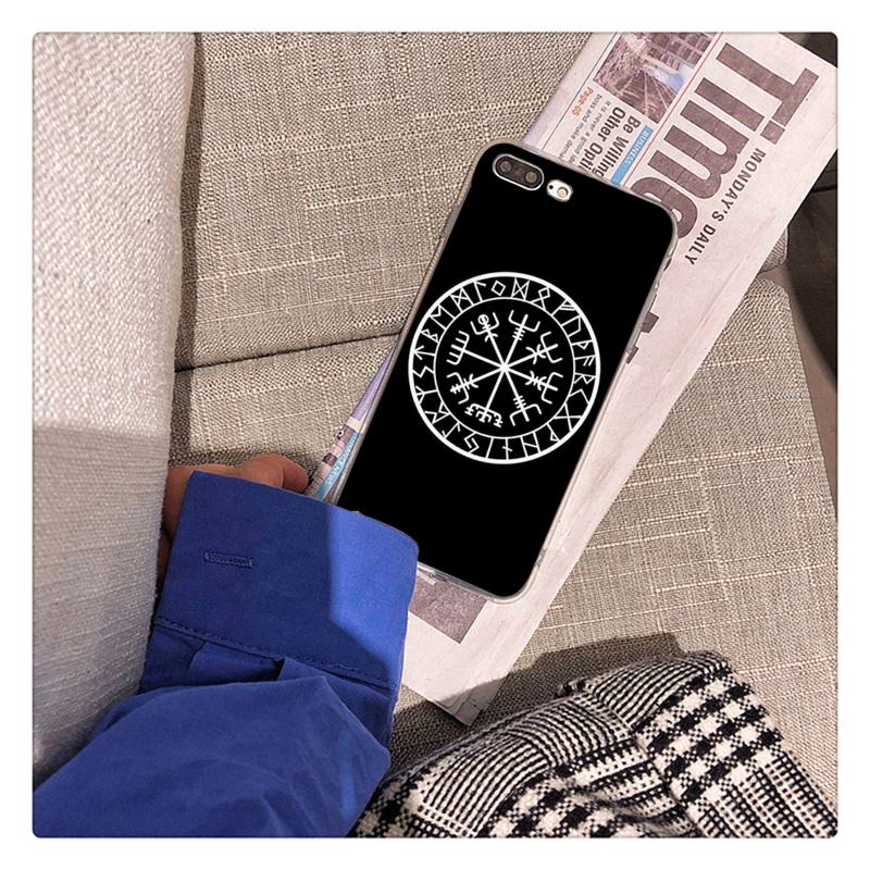 Viking Vegvisir Odin Nordic Telefon Fall für iPhone 11 12 13 mini pro XS MAX 8 7 6 6S Plus X 5S SE 2020 XR fall