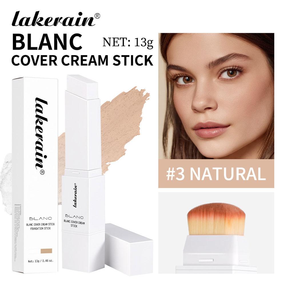 2-in-1 Color-Changing Foundation Stick Liquid Lightweight Moisturizing Brightening Foundation Color Changing For All Skin Types