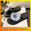 2025 summer thick-soled outer wear versatile muffin bottom flip-flops comfortable non-slip fashion pinch foot beach shoes flip-flops