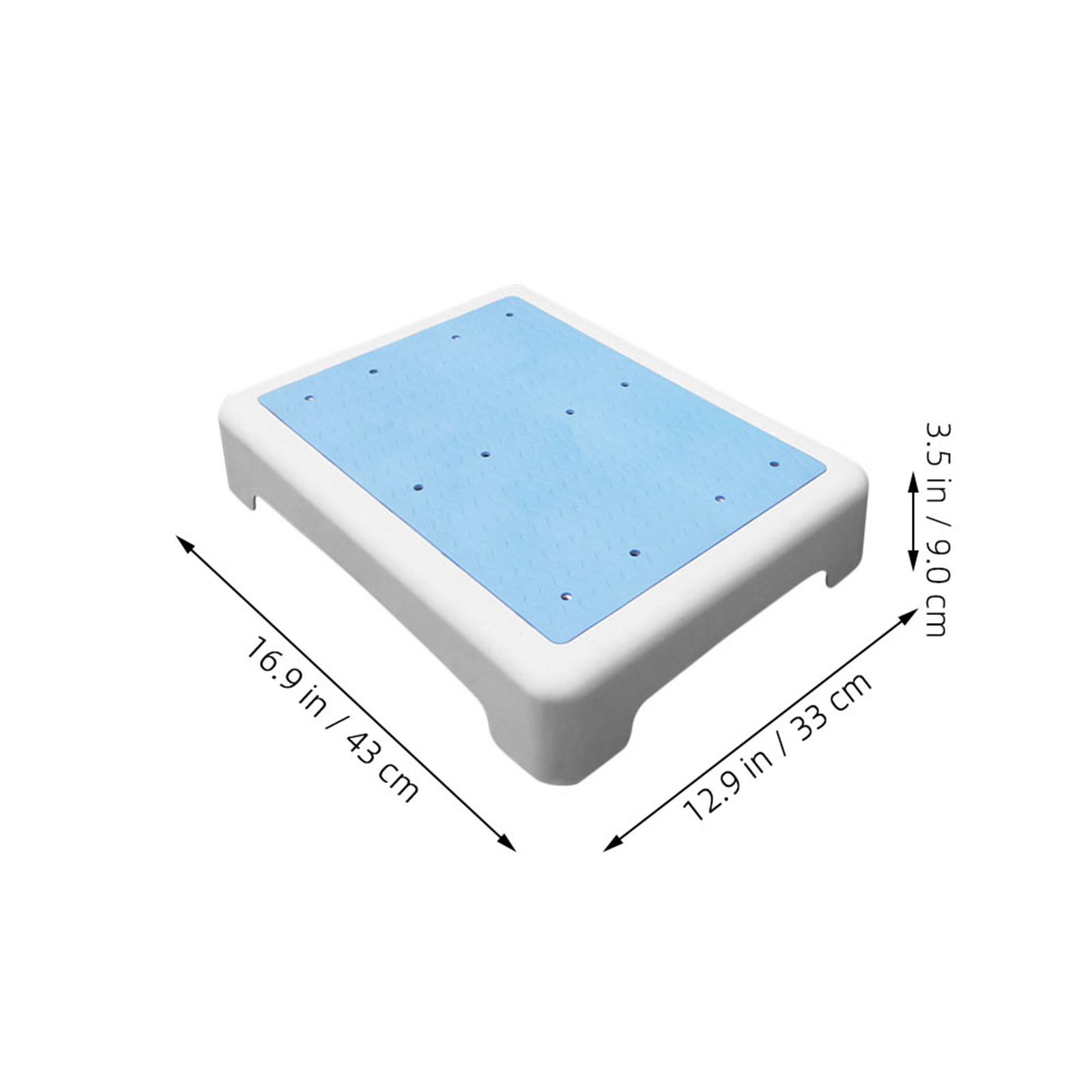 

Anti-Slip Shower Step Stool Short Bath Stool for Tub Toilet Footstool Non-Slip Bathtub Mat Safe Stable Support Minimalist Design