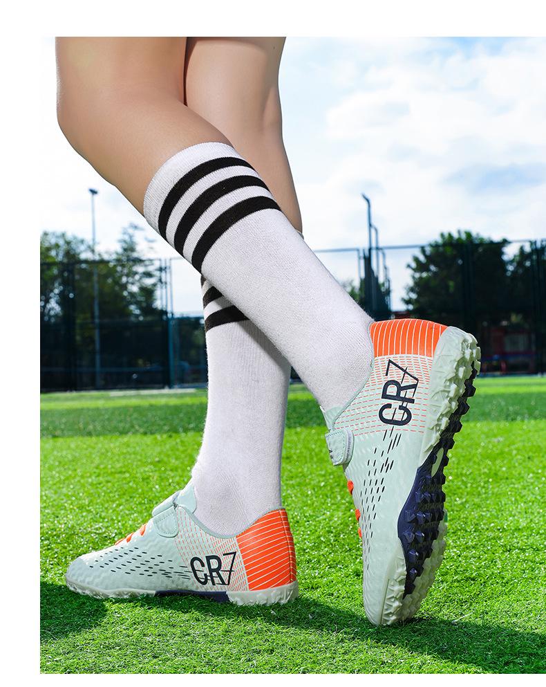 Chaussures de Football Cross New Falcon pour Enfants à Velcro, Crampons Longs Homme, Entraînement Femme, Compétition Pro Jeunesse