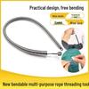 New Bendable Spring Multi-Purpose Threading Tool for Eyelets, Elastic Lace & Waist Cord