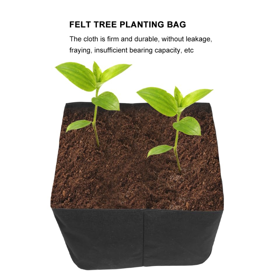 Lurrose Raised Garden Planter Bags, Round Raised Planters, Round Planters, Aerated Fabric Pots, Garden Bed Bags, Heavy Containers