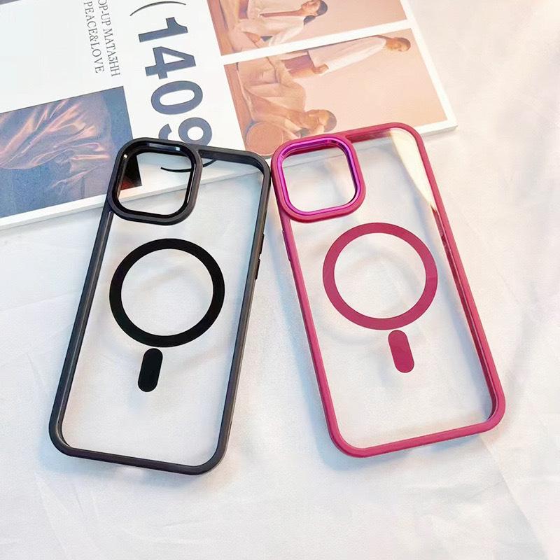 Applicable To IPhone 16pro Mobile Phone Case Magnetic Charging Apple 15Pro Metal Lens Anti-fall Protection Case