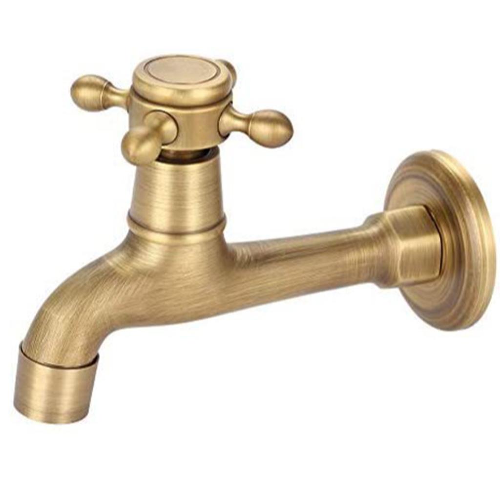 Měděná dřezová baterie Vintage Prodloužená Bronzová barva Jednopáková baterie na studenou vodu pro kuchyňský dřez Mop