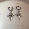 Geometric Star Earrings Alloy Pendant Gothic Retro For Women