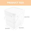 Sealed Lid Bucket Multi-Functional Plastic Storage Container For Laundry Powder Dried Food Organizer Household Bucket