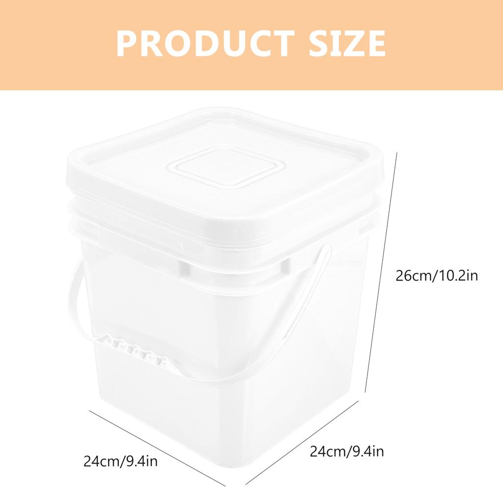 Sealed Lid Bucket Multi-Functional Plastic Storage Container For Laundry Powder Dried Food Organizer Household Bucket
