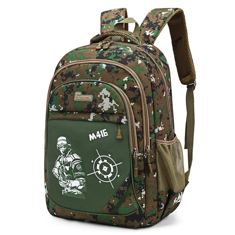Print Pubg Character Backpack With Breathable Material School For