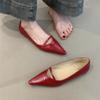 Gentle Single Shoes New Sweet Temperament Elegant Pointed Shallow Mouth Flat Shoes