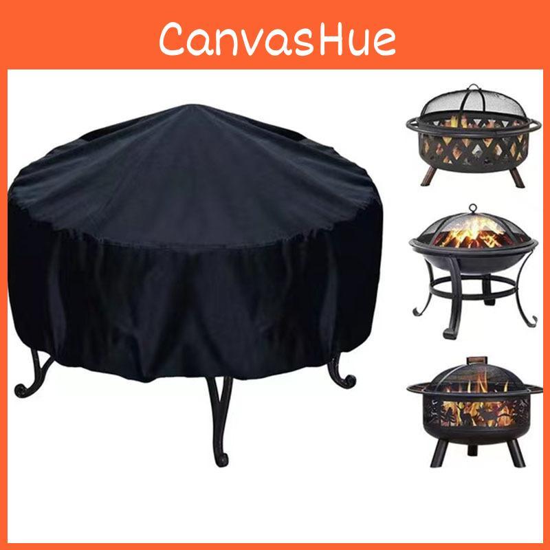Fire Pit Cover With Rainproof Dustproof Uv Resistant Material For Outdoor Garden Bbq