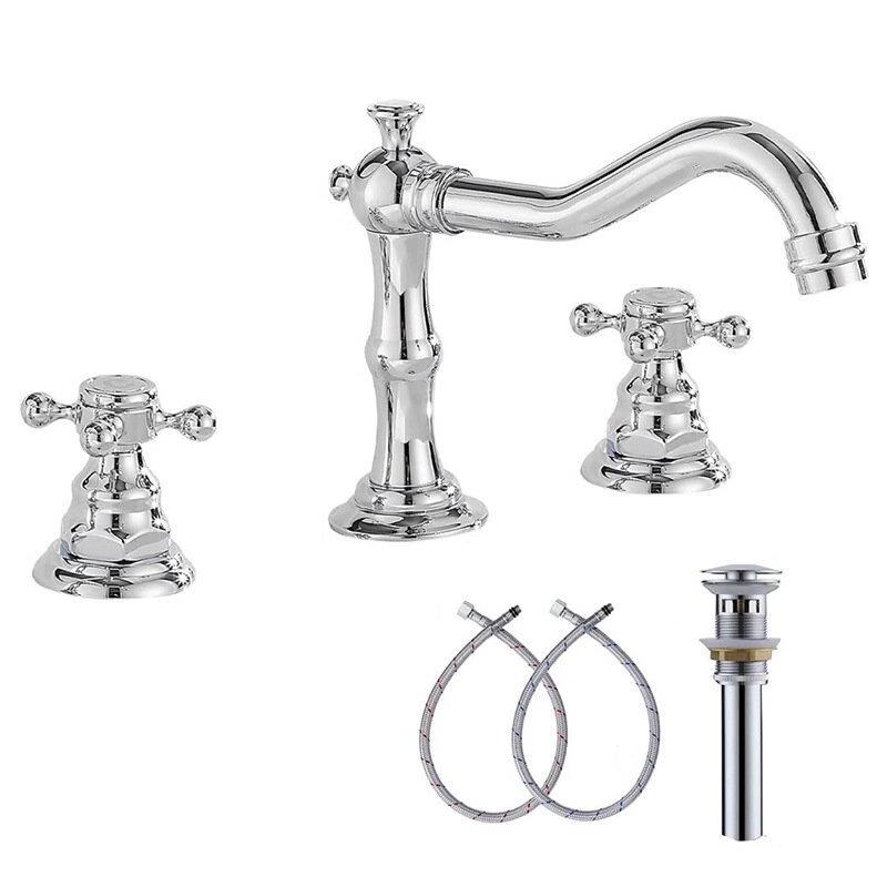 MDNG French Retro Basin Faucet Set with Drain