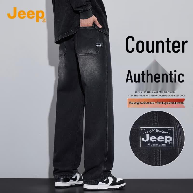 

JEEP Men s American High Street Loose Straight-Leg Jeans L