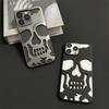 Cool Hollow Heat Dissipation Cool Skull Ghostfa Plating Phone Case For iPhone 17 16 Pro Max 15 14 Plus Air Fashion Slim Cover