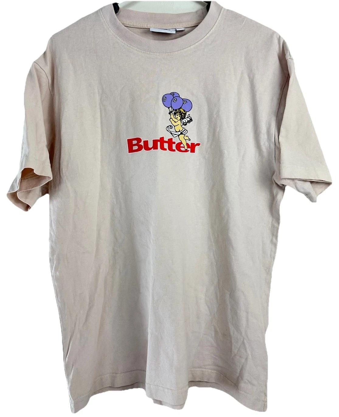 Butter Goods Balloons Angel Graphic Baby Pink T-shirt Mens Size Medium Tee XL