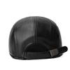 Winter Middle-Aged and Elderly PU Forward Cap Outdoor Velvet Warm Ear Protection Cap Old Head Cap