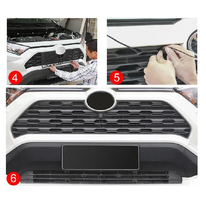 For Toyota RAV4 XA50 2019 2020 2021 2022 2023 2024 RAV 4 Hybrid Car Front Grille Insect Screen Exterior Parts Accessories
