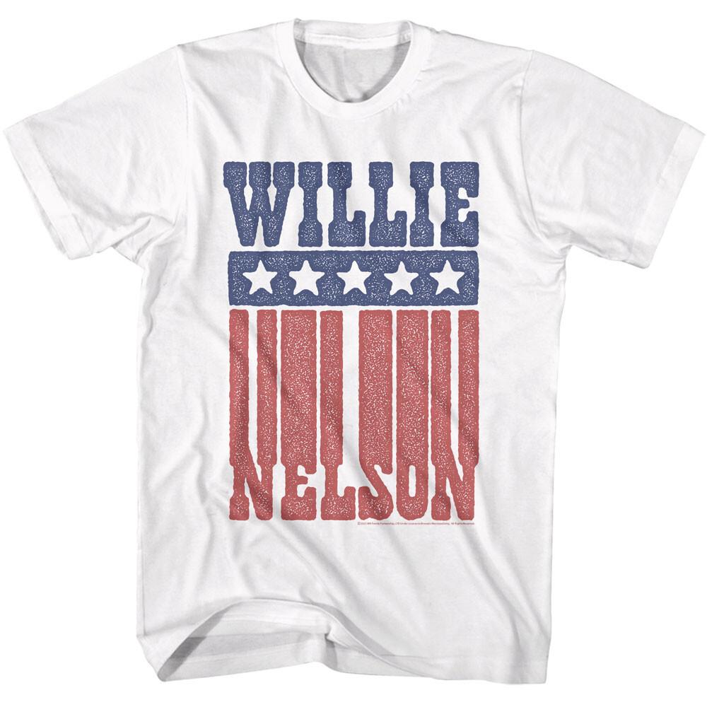 Willie Nelson American Flag Name Men T Shirt Outlaw Country Music Merch S