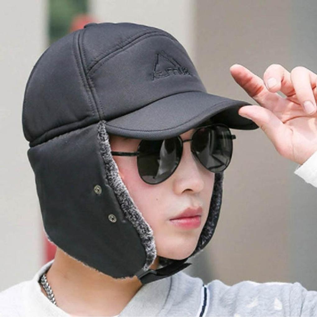 Women's and Men's Winter Earflap Mask Detachable Hat Trapper Hat
