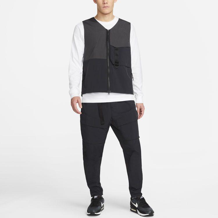 Nike SPORTSWEAR TECH PACK Vests Men's Black Collarless Moderate Other DM5535-060