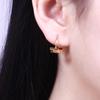 High-End Geometric Clip-On Earrings for Women, European & American Fashion, Simple Ins Cold Style, No Piercing Required