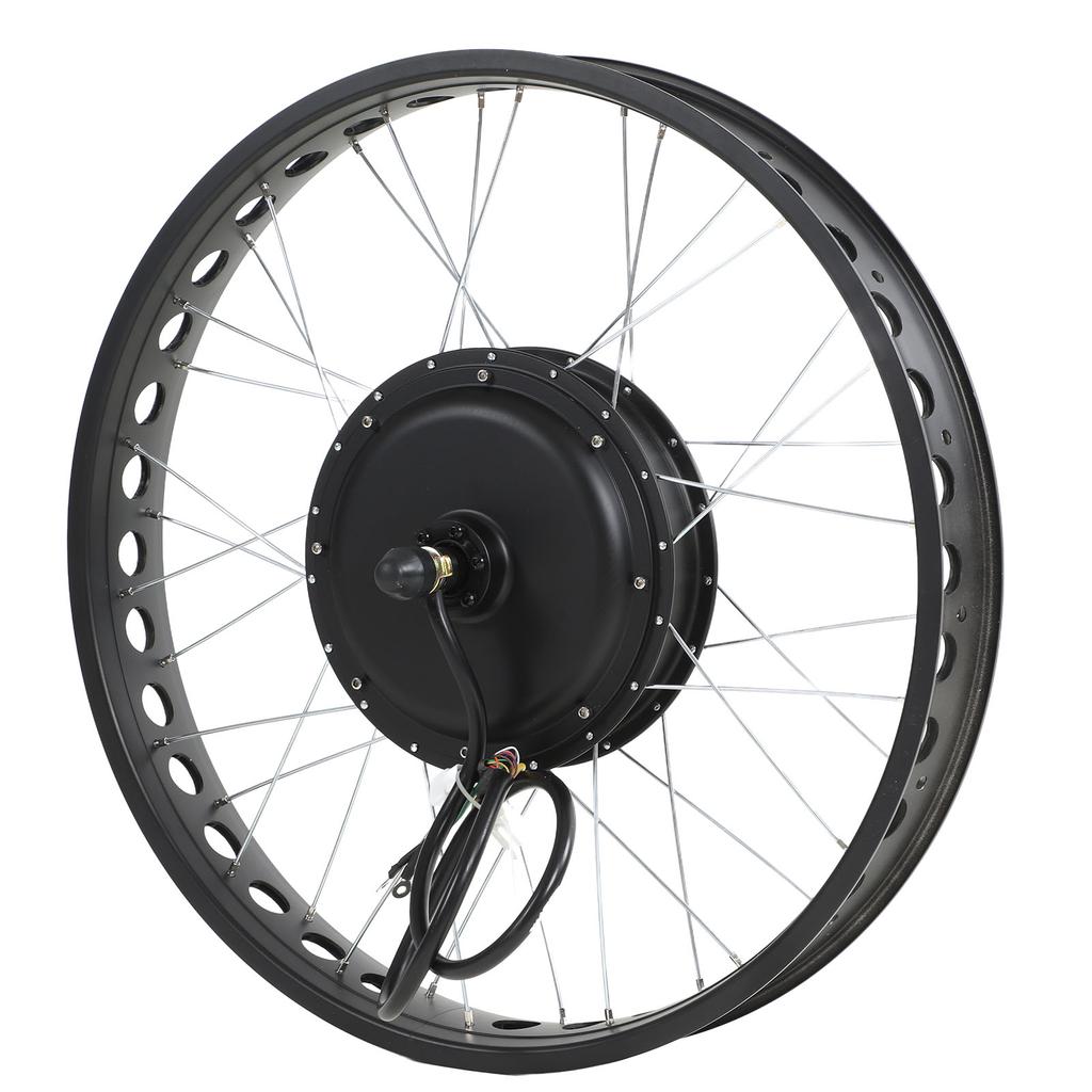 26 Inch Electric Bike Conversion Kit 72V 3000W Rear Wheel Drive Hub Motor with LCD8H Color Display