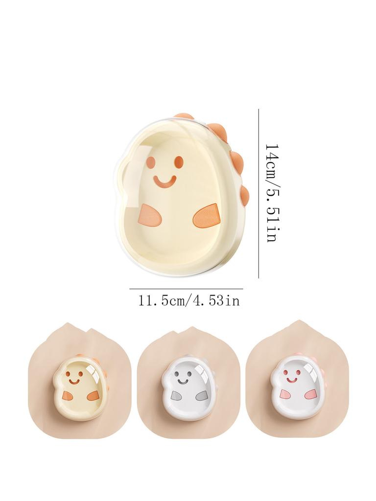1PCS Plastic Cute Cartoon Double-Layer Soap Box with Lid - Drainage Soap Holder for Home, Bathroom Countertop Soap Container