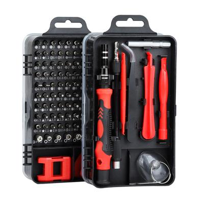 Conjunto de Chaves de Fenda de Aço Carbono Multiuso Ferramentas de Desmontagem e Reparo Eletrônico para Relógio Telefone Celular Vermelho