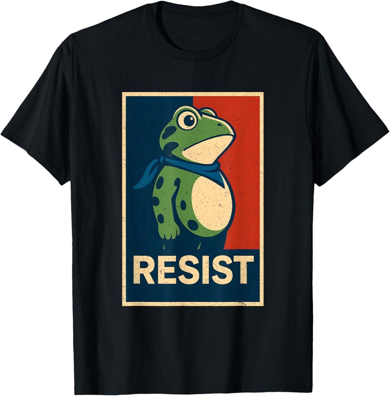Portland Frog Protest Retro Vintage T-Shirt Mens Womens Tees Top unisex T-Shirt Mens Womens Tees Top 3XL