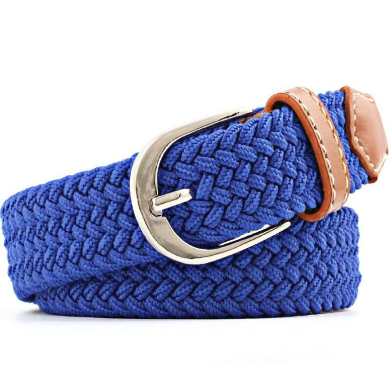 Elastic Stretch Waist Belts For Men Women Casual Stretch Woven Belt Women Waistband Student Jeans