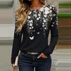 Long Sleeve Shirts For Women Cute Print Graphic Tees Blouses Casual Plus Size Basic Tops Pullover