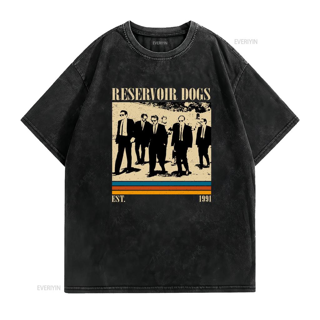 Reservoir Dogs T Shirt Movie Film Vintage Retro Classic S for Him Christmas Vintage Washed Stylish Casual Stretched Unisex