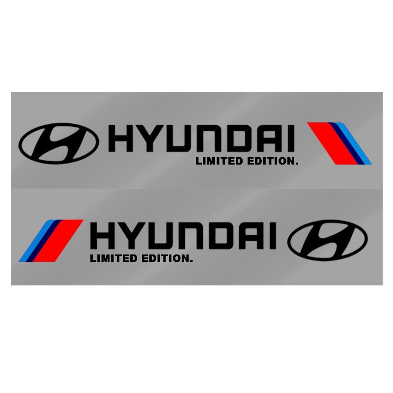 2pcs Car 3D Stickers Auto Side Body Sports Sticker Decals Car Accessories For Hyundais H-1 I40 I30 I20 I10 IX35 IX25 Tucson Getz Terracan Accent