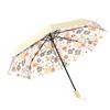 Three-fold Eight-bone Color Glue Manual Umbrella Sun Umbrella Sun Protection UV Protection Silver Glue Parasol