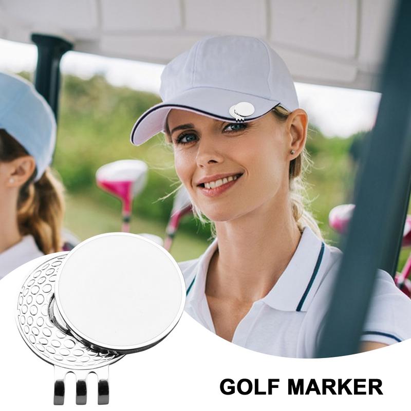 Golf Ball Marker Hat Clip Metal Magnetic Golf Ball Marker Belt And Pocket Clip-On Golf Ball Marker Outdoor Golf Accessories